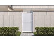 HABITAT ET JARDIN - Portillon aluminium "Lola" - 101.2 x 180.9 cm - Blanc - vignette