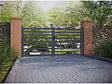 HABITAT ET JARDIN - Portail aluminium ajouré "Martin" - 300 x 180 cm - Gris - vignette