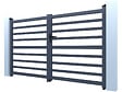 HABITAT ET JARDIN - Portail aluminium ajouré "Martin" - 300 x 180 cm - Gris - vignette