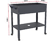 HABITAT ET JARDIN - Table de rempotage "Hibiscus" - 82 x 43 x 83 cm - Anthracite - vignette