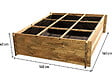 HABITAT ET JARDIN - Carré potager en bois "Nigelle" - 140 x 140 x 40 cm - vignette