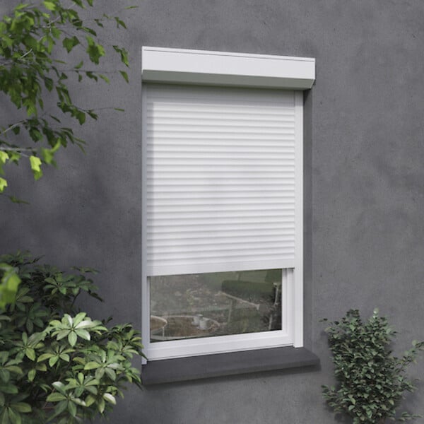 VOLET-MOUSTIQUAIRE - VOLET ROULANT ALU, MOTEUR FILAIRE, H 120 x L120 cm POUR FENETRE - large