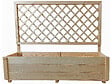HABITAT ET JARDIN - Jardinière en bois "Orpin" avec treillis - 98 x 34 x 104 cm - vignette