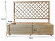 HABITAT ET JARDIN - Jardinière en bois "Orpin" avec treillis - 98 x 34 x 104 cm - vignette