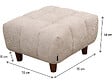 HABITAT ET JARDIN - Ottoman pour canapé droit "Matignon" - 70 x 70 x 46 cm - Beige - vignette