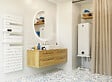 THERMOR - Trépied Malicio Compact - Hauteur tube: 525 mm - Hauteur piquage sol: 570 mm - Longueur X Largeur: 490X490 mm - THERMOR - vignette