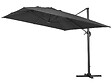 HABITAT ET JARDIN - Parasol déporté "Sun 4" - 3 x 4 m - Noir - vignette