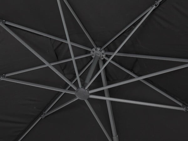 HABITAT ET JARDIN - Parasol déporté "Sun 4" - 3 x 4 m - Noir - large