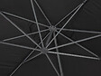 HABITAT ET JARDIN - Parasol déporté "Sun 4" - 3 x 4 m - Noir - vignette