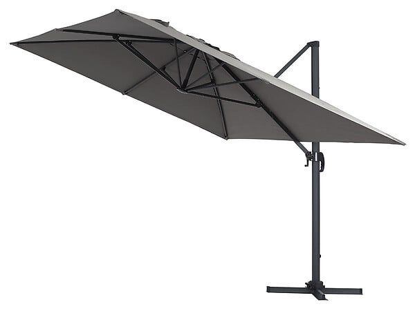 HABITAT ET JARDIN - Parasol déporté "Sun 4" - 3 x 4 m - Gris - large