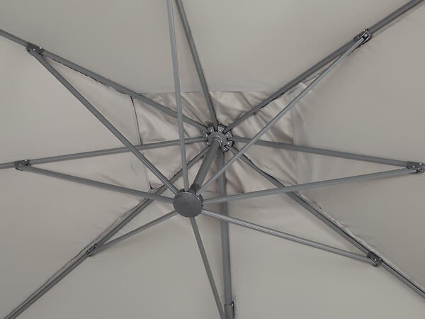 HABITAT ET JARDIN - Parasol déporté "Sun 4" - 3 x 4 m - Gris - large