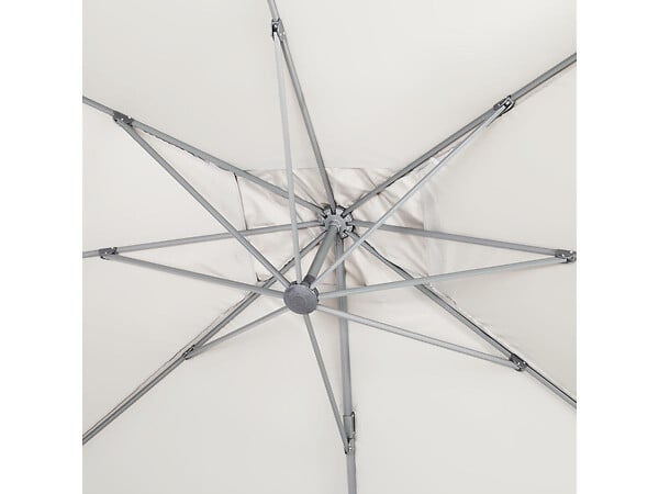 HABITAT ET JARDIN - Parasol jardin déporté alu "Sun 4" 3 x 4 m - Ecru - large