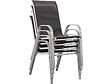 HABITAT ET JARDIN - Table et chaises de jardin en textilène "Cordoba XL 180" - Phoenix - 8 places - Gris foncé - vignette