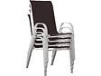 HABITAT ET JARDIN - Table et chaises de jardin en textilène "Cordoba" - Phoenix -  6 places - Taupe - vignette