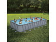 HABITAT ET JARDIN - Piscine tubulaire grise - "LUDO 5" - 7.32 x 3.66 x 1.32 m - sans filtration - vignette