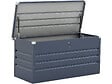 HABITAT ET JARDIN - Coffre de jardin métal "Store" - 680 L - 165 x 69 x 60 cm - Gris - vignette