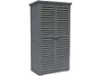 HABITAT ET JARDIN - Armoire de jardin "Space" - 87 x 46.5 x 160 cm - Anthracite - vignette