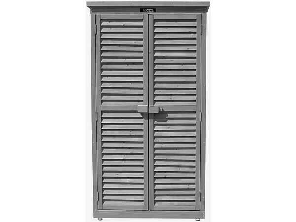 HABITAT ET JARDIN - Armoire de jardin "Space" - 87 x 46.5 x 160 cm - Anthracite - large