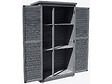 HABITAT ET JARDIN - Armoire de jardin "Space" - 87 x 46.5 x 160 cm - Anthracite - vignette