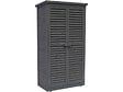 HABITAT ET JARDIN - Armoire de jardin "Space" - 87 x 46.5 x 160 cm - Anthracite - vignette