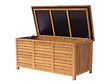 HABITAT ET JARDIN - Coffre de jardin en bois "Macao" - 130 x 64 x 60 cm - Marron - vignette