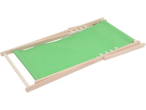 HABITAT ET JARDIN - Lot de 2 transats en bois "Chilienne" - 107 x 56.5 x 81 cm - Vert - large