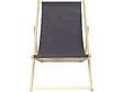 HABITAT ET JARDIN - Lot de 2 transats en bois "Chilienne" - 107 x 56.5 x 81 cm - Gris - vignette