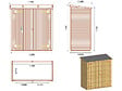 HABITAT ET JARDIN - Abri jardin bois adossable "Lipki " - 1.79 x 0.9 x 1.78/1.87 m  - 1.61 m² - 12 mm - Avec plancher - vignette