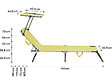 HABITAT ET JARDIN - Lt de 2 bains de soleil pliable "Lazy" - Avec pare soleil - Jaune - vignette