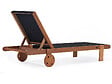 HABITAT ET JARDIN - Bain de Soleil en bois exotique "Saïgon" - Maple - Noir - vignette
