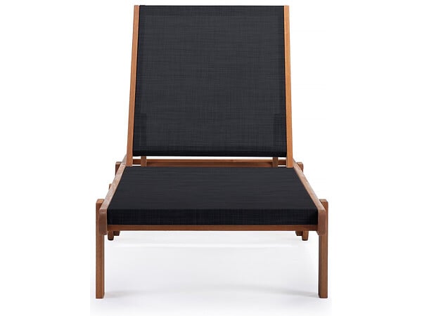 HABITAT ET JARDIN - Bain de Soleil en bois exotique "Saïgon" - Maple - Noir - large
