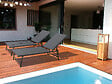 HABITAT ET JARDIN - Lot de 2 bains de soleil en métal "Sublima" - 180 x 54 x 104 cm - Anthracite - vignette