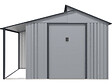 HABITAT ET JARDIN - Abri de jardin métal avec pergola "Madras" - 9.12 m² - 257 x 355 x 237 cm - Gris - vignette