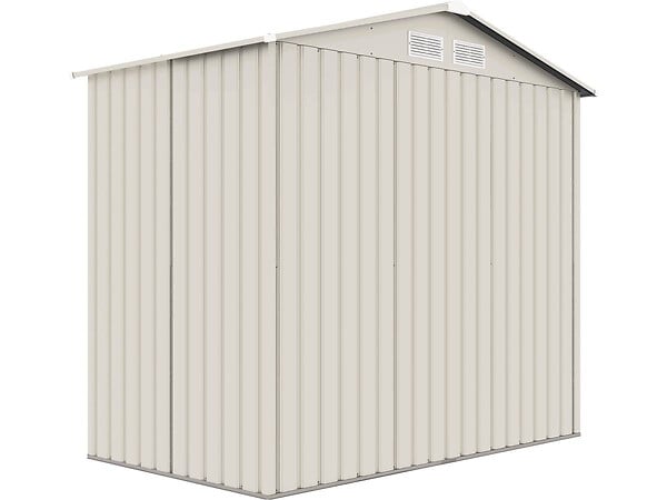 HABITAT ET JARDIN - Abri de jardin métal "Nebraska" - 4.07 m² - Beige/Gris anthracite - large
