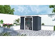 HABITAT ET JARDIN - Abri de jardin métal monopente "Austin" - 3,14 m2 - Gris - vignette