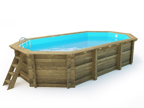 HABITAT ET JARDIN - Piscine bois " Palma " - 7.57 x 4.07 x 1.31 m - large