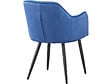 HABITAT ET JARDIN - Lot de 2 chaises "Velma" en velours avec accoudoirs - Bleu - vignette