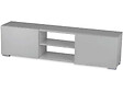 HABITAT ET JARDIN - Meuble TV "Frida" - 155 x 31 x 42,5 cm - Gris - vignette
