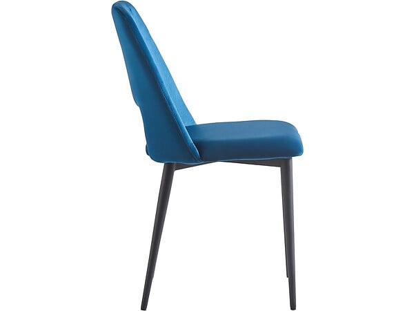 HABITAT ET JARDIN - Lot de 2 Chaises en velours "Fedora" - Bleu foncé - large