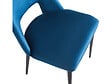 HABITAT ET JARDIN - Lot de 2 Chaises en velours "Fedora" - Bleu foncé - vignette