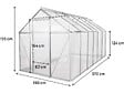 HABITAT ET JARDIN - Serre jardin polycarbonate 370 x 190 x 195 cm "Basilic" - 7,03 m² - Gris - vignette