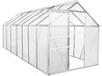 HABITAT ET JARDIN - Serre jardin en polycarbonate 430 x 190 x 195 cm "Basilic" - 8,17 m² - Gris - vignette