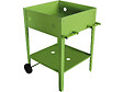 HABITAT ET JARDIN - Table de rempotage métal "Laurier" - 55 x 55 x 80 cm - Vert - vignette