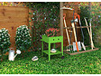 HABITAT ET JARDIN - Table de rempotage métal "Laurier" - 55 x 55 x 80 cm - Vert - vignette