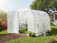 HABITAT ET JARDIN - Serre tunelle de jardin avec porte 3 x 2 m "Mimosa" - 6 m² - 180g - Blanc - vignette