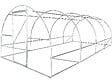 HABITAT ET JARDIN - Serre tunelle de jardin avec porte 6 x 3 m "Mimosa" - 18 m² - 180g - Blanc - vignette