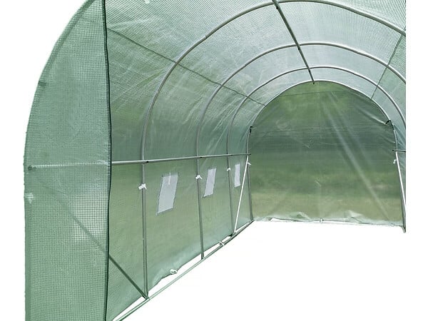 HABITAT ET JARDIN - Serre tunelle de jardin 4,5 x 2 m "Lys" - 9 m² - 130g - Vert - large