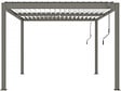 HABITAT ET JARDIN - Pergola bioclimatique "Windsor" - 3 x 4 m - Taupe - vignette
