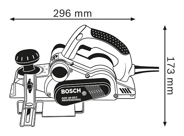 BOSCH - Rabot BOSCH GHO 40-82 C Professional 850W - large