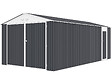 HABITAT ET JARDIN - Garage en métal "Houston" 18,56m²  - Anthracite - vignette